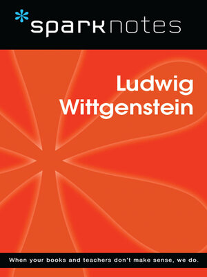cover image of Ludwig Wittgenstein (SparkNotes Philosophy Guide)